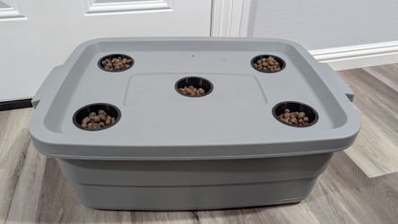 Hydroponic Garden Growing System Rubbermaid 10 Gallon Roughneck Storage Tote. GROWNEER Net Pots 3 Inch Heavy Duty Garden Slotted Mesh Net $35 Each
