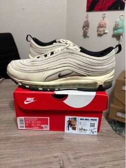 Size 10.5 - Nike Air Max 97 Coconut Milk Black Sneakers Shoes with box