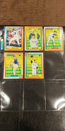 1990 Topps #1 -5 Nolan Ryan 5000 Strikeouts