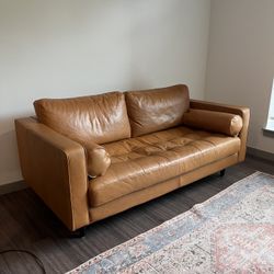 Article Sven Leather Loveseat 