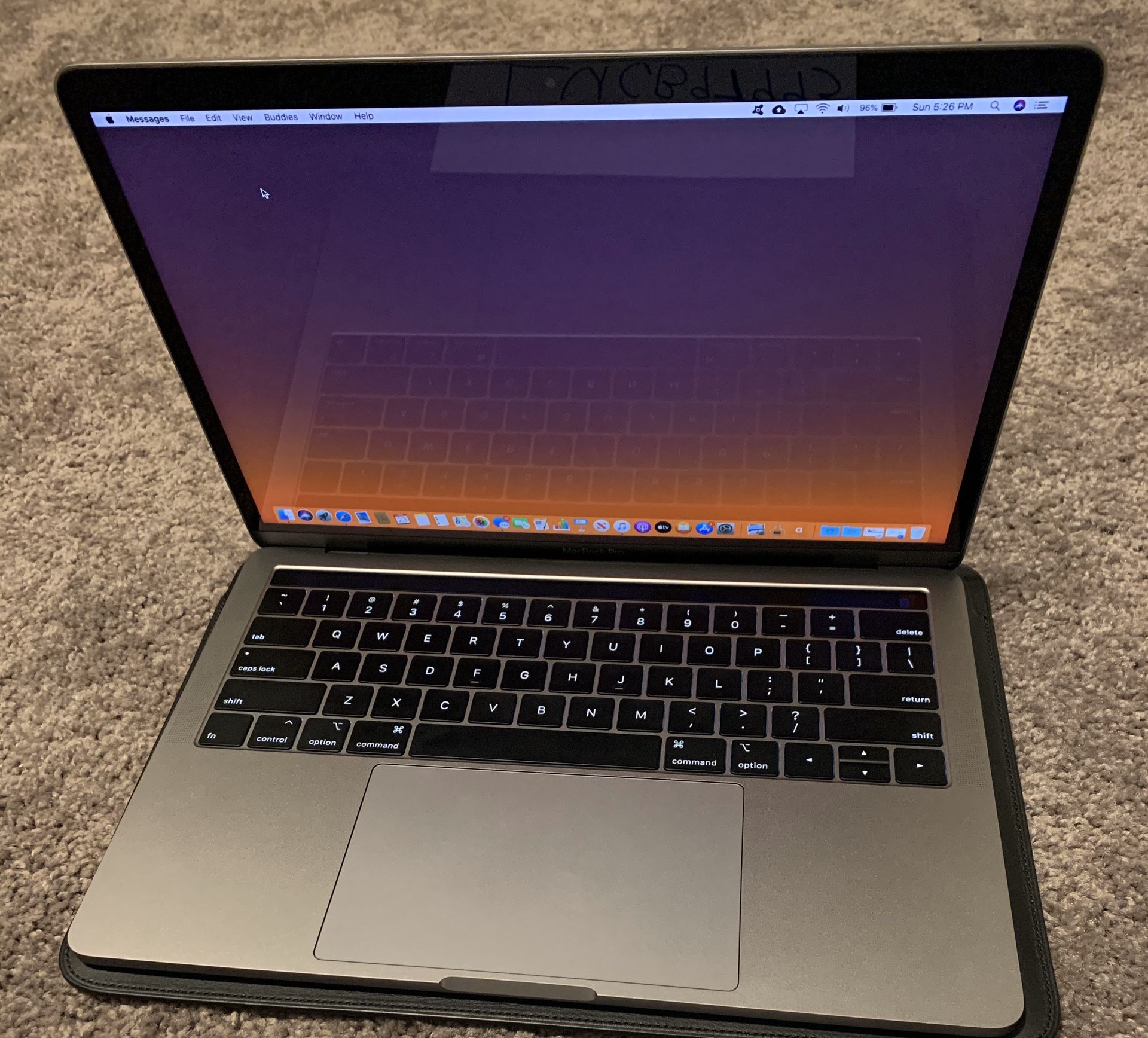 2018 MacBook Pro 13 (Touch Bar) - 2.3QC, 8GB RAM, 256 SSD w/Extras