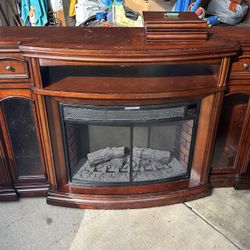 Entertainment Center W/ Fireplace