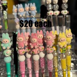 Labubu and other Beaded Pens 