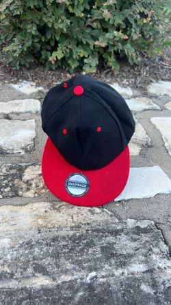 Black and Red Snapback Hat