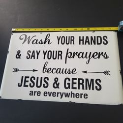 Kitchen/Bathroom Aluminum Sign