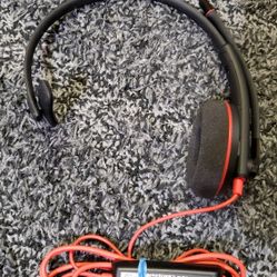 Plantronics Blackwire C3210 USB-C Headset, On-Ear Mono Wired Headset