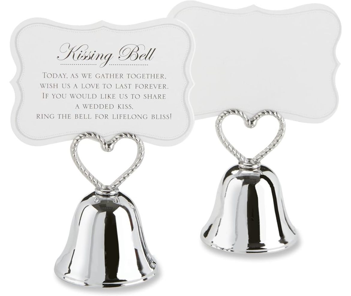 NEW Kate Aspen Place Card Holder Kissing Bells -72