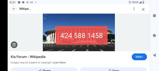 Parking Only for Intuit Dome, Kia Forum, YouTube Theater 