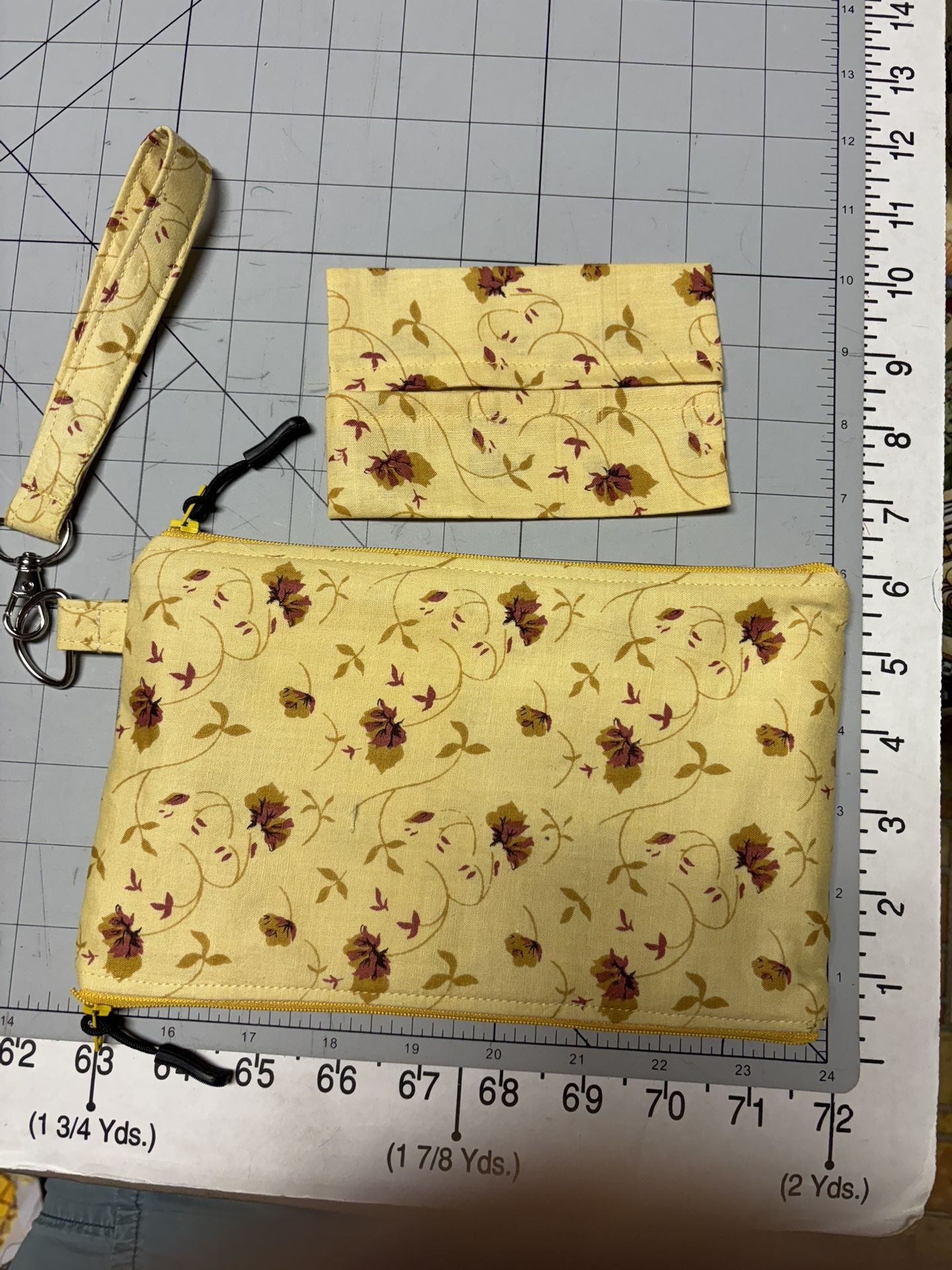 Double Sided Zipper Pouch - 9” X 6” - Fully Lined