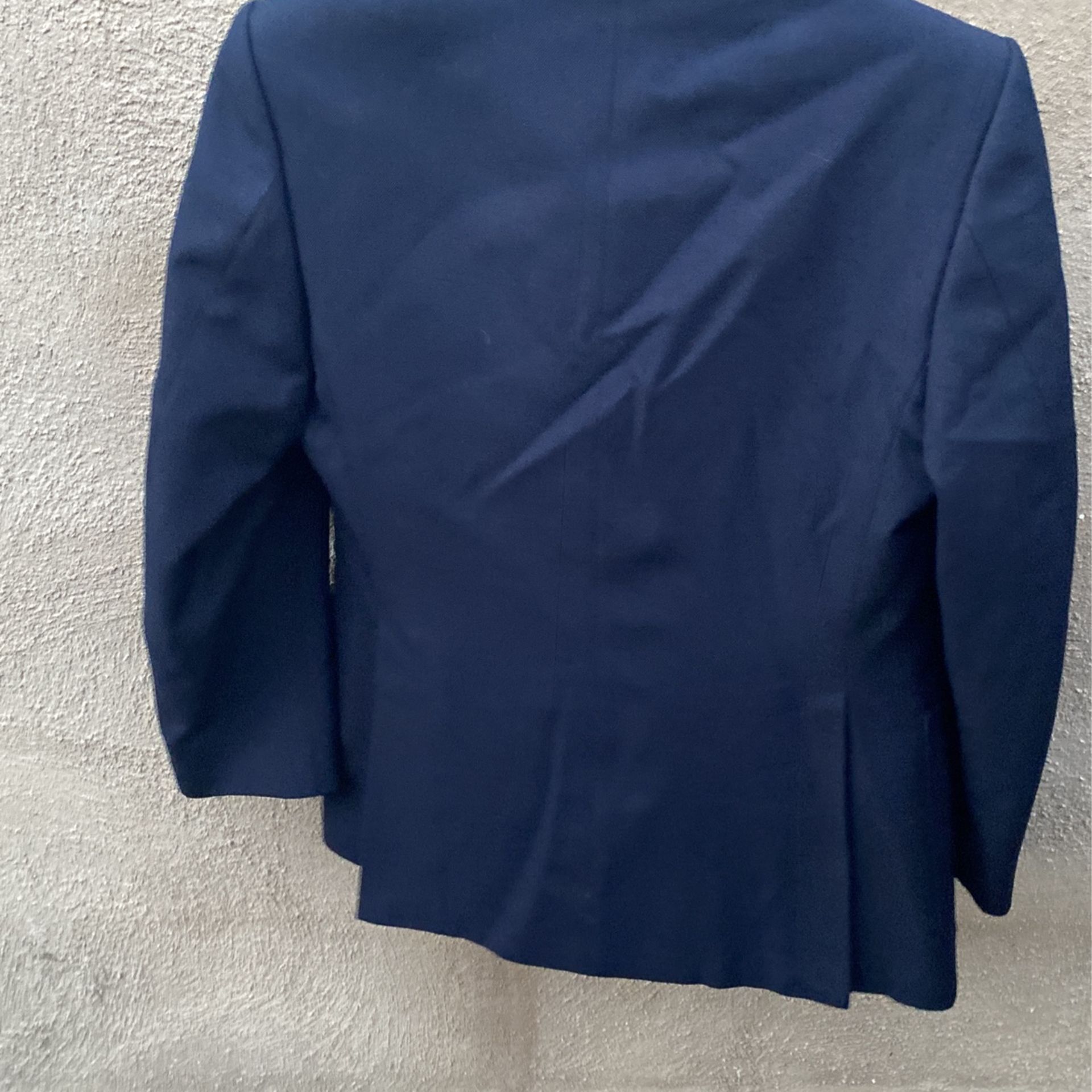 YVES Saint Laurent YSL Vintage 70s Wool 3 Piece Navy Suit