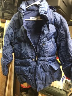 Blue jacket with hoodie large