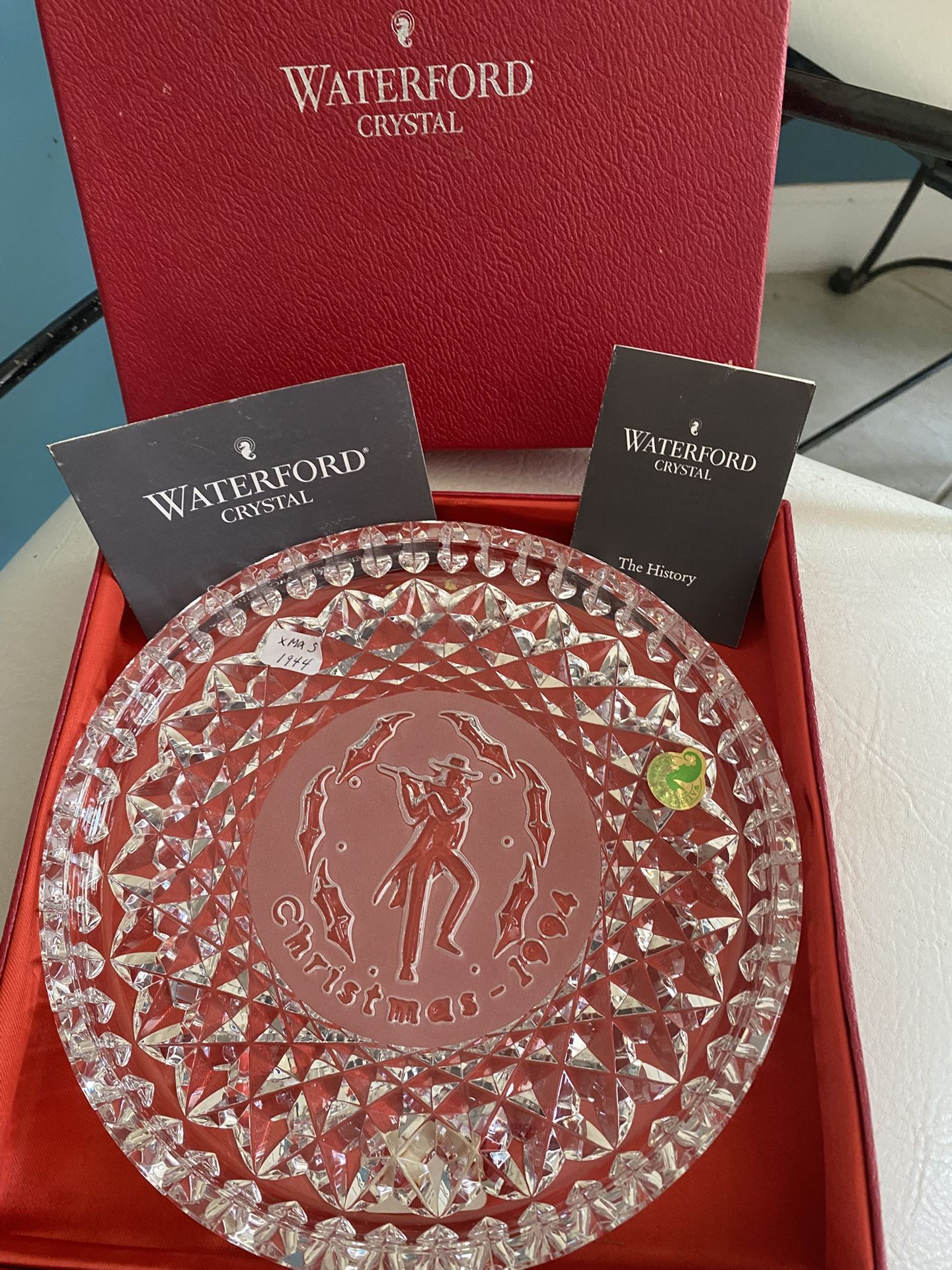 Waterford, Crystal vintage 8 inch place plate 1994
