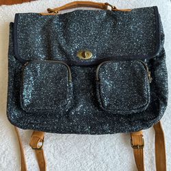 Crewcuts - Blue Glitter Satchel 