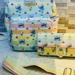 LILO & Stitch Fruits Loungefly limited Print BACKPACK only!!