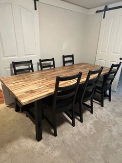 IKEA Table w/ 6 chairs