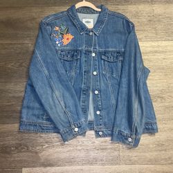 Denim Jacket W/ Embroidery