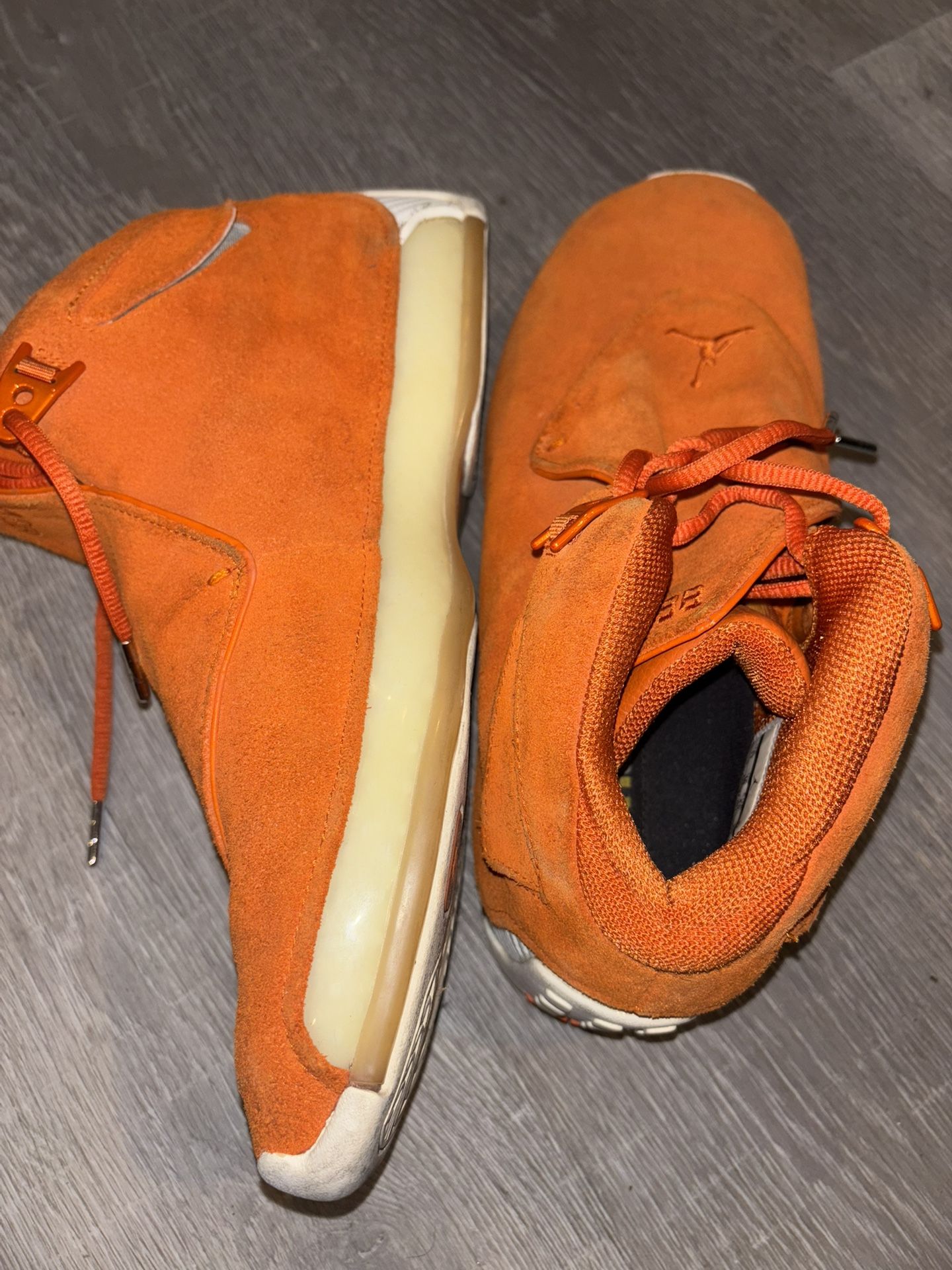 Jordan 18 Campfire Orange Size 11