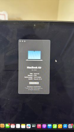 Macbook Air 2002 M2 8GB 13.6inch 256gb