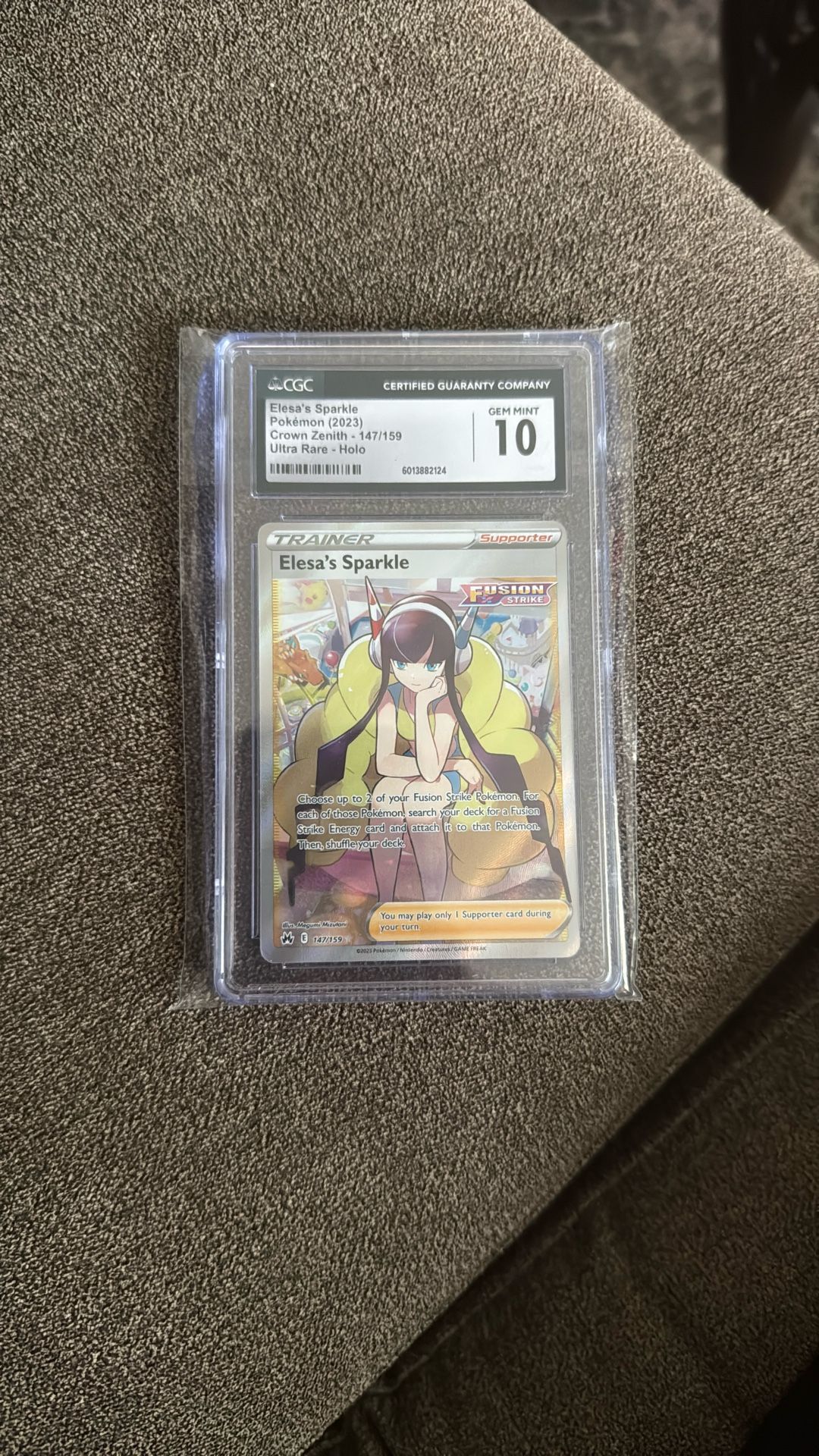 Pokemon Card Elesas Sparkle Gem mint 10