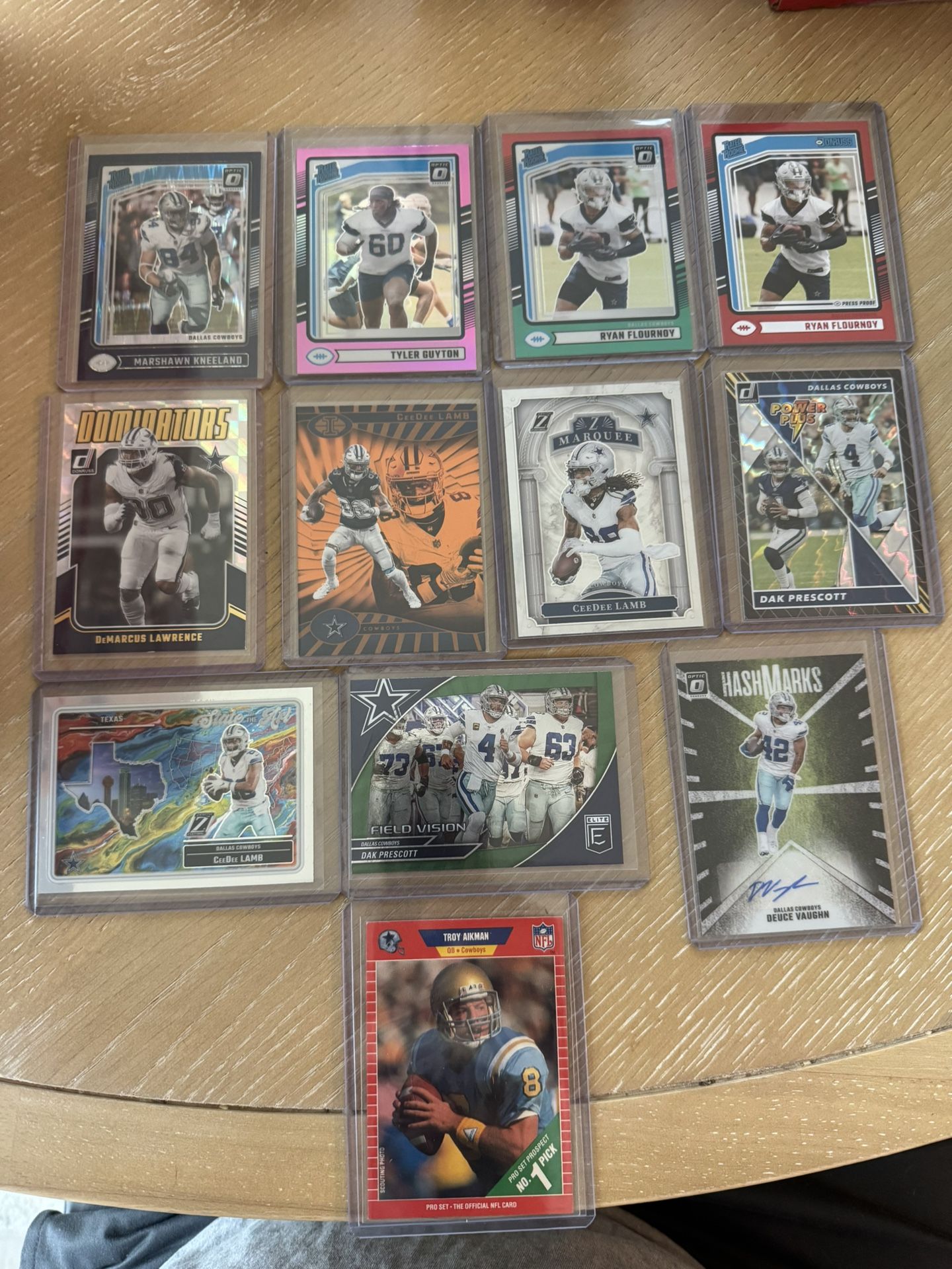 Dallas Cowboys 12 Card Lot Aikman Dak CeeDee