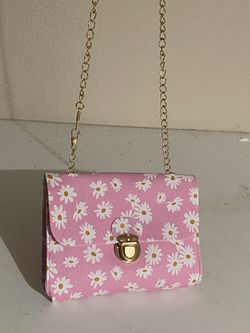 Pink Sunflower Cross Body Purse (Brand New)