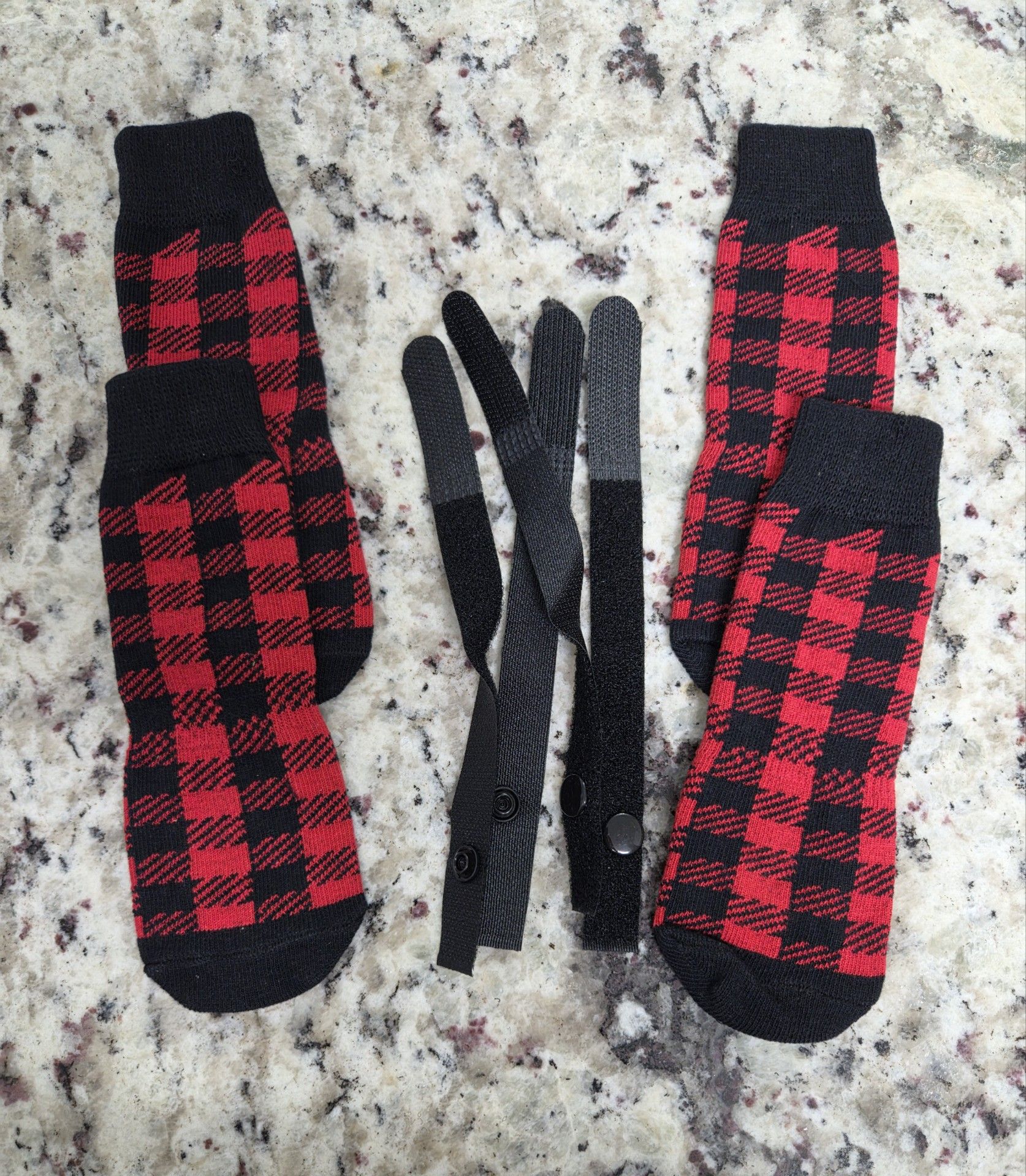 Anti Slip Dog Socks Sz L