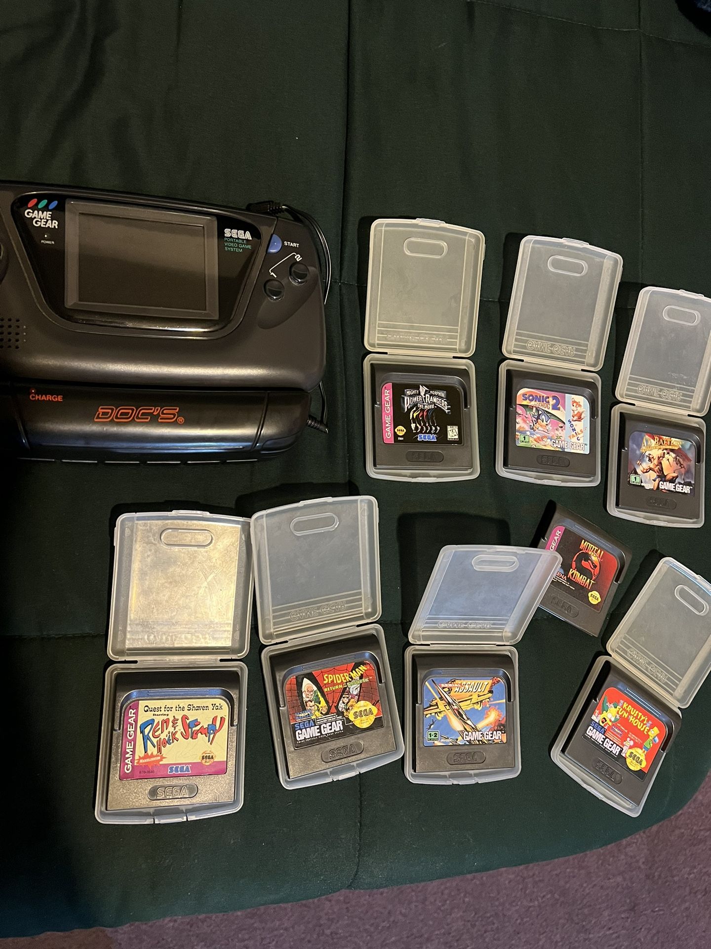 Sega Gamegear And Games 