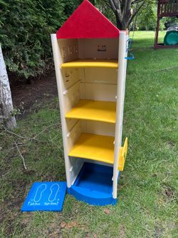 Vintage Kids Plastic Shoe Tower Storage Organizer