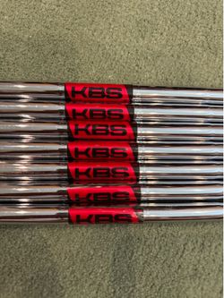 KBS Tour 110R Iron Shaft Set .355 Taper Tip 4-PW (7 Shafts) – Pulled from Takomo
