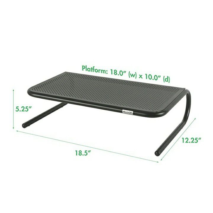 Large 18" Monitor Stand, Black