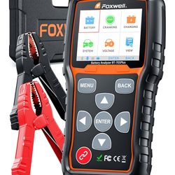 ☆ FOXWELL BT705 PLUS Car Battery Tester 24V 12V Load Tester, 100-2000CCA Automotive Alternator Tester Digital Cranking Charging System Tester for Car 