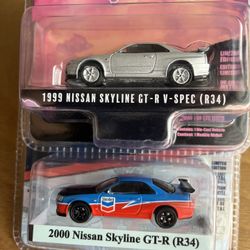 Greenling Nissan Skyline GT-R R34 diecast Cars
