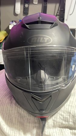 Bilt Black Motorcycle Helmet with Bluetooth