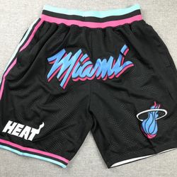 Miami Heat Just Don Shorts Size Small-XL