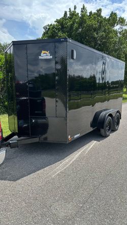NEW 2027 7x14 TA ENCLOSED TRAILER