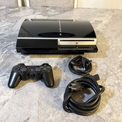 Ps3 Fat 40GB Console with Controller and Cables 