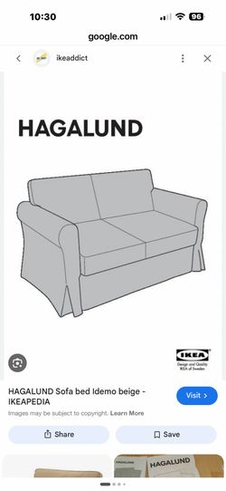 White ikea sofa