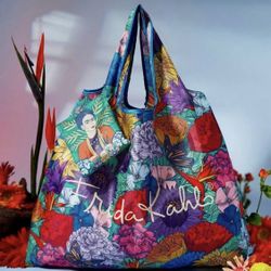 Frida Kahlo Foldable Tote Bag