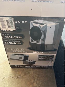 New Portable evap cooler