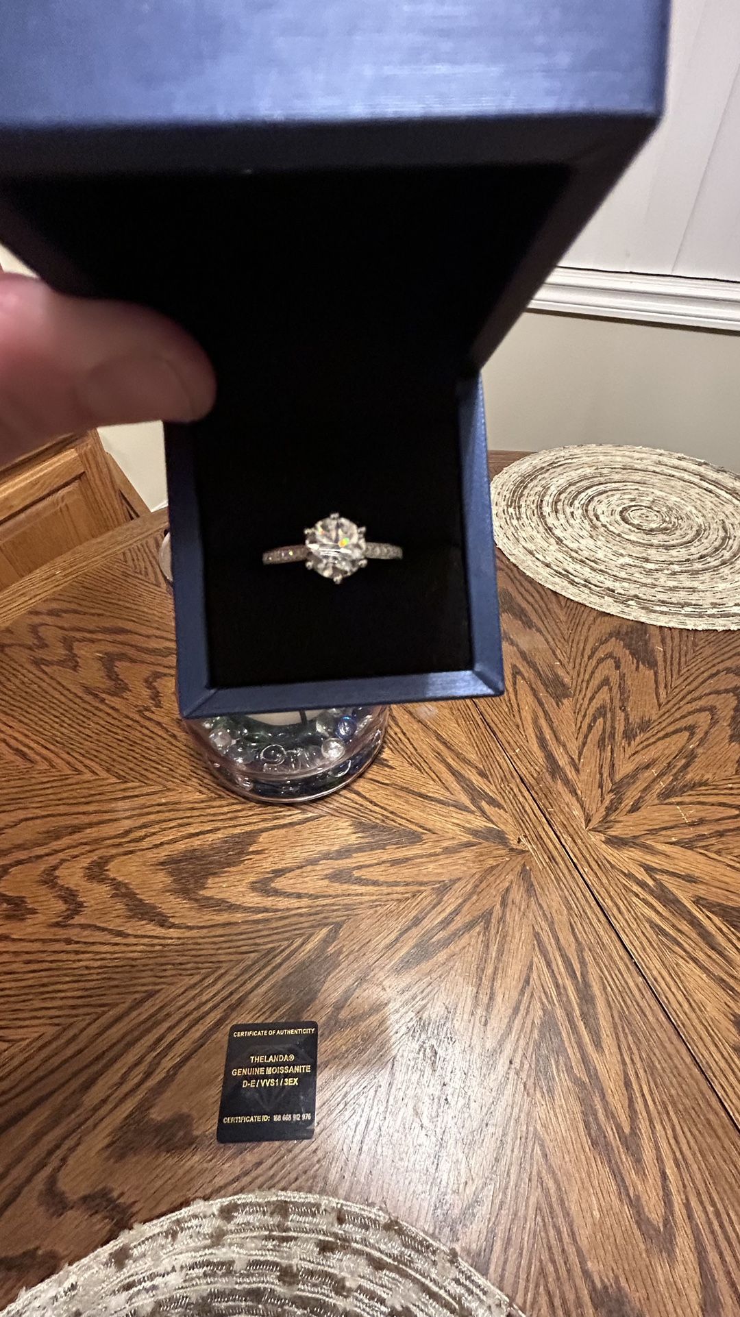 Stunning Lab Made A Diamond Ring