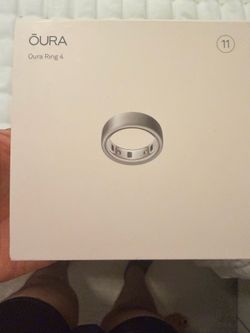 Oura Ring 4 Brushed Silver Size 11