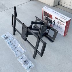 (Brand New) $45 Full Motion 37”-75” TV Wall Mount Swivel Tilt VESA 600x400mm, Max Load 110 Lbs 