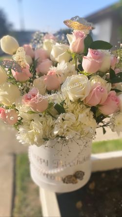 Roses,rosas,pink/white/base customize