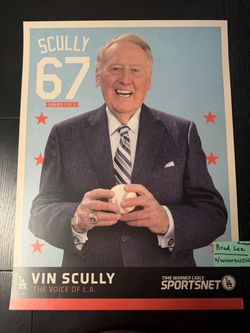 *RARE* Los Angeles Dodgers Poster Set of 6 Vin Scully SGA 2016 - Stadium Giveaway