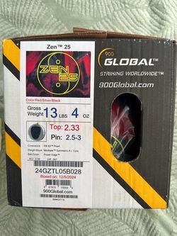 900 Global Zen 25 Bowling Ball 13 LB