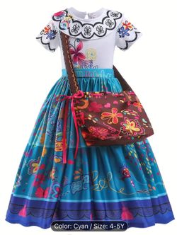 Maribel Encanto Little Girls Dress Costume