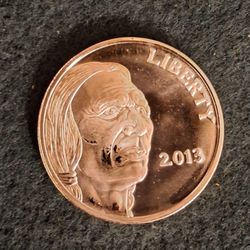 2013 Deep Cameo Buffalo Round