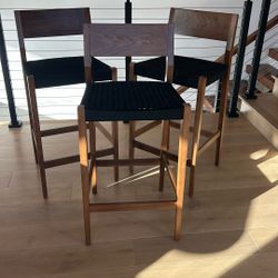 Rejuvenation Modern Wood Barstools