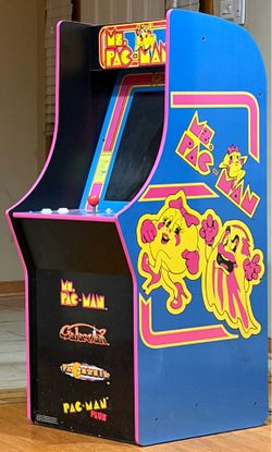 Arcade1Up Ms. PAC-Man Arcade Machine -Excellent Condition-4 Classic Games