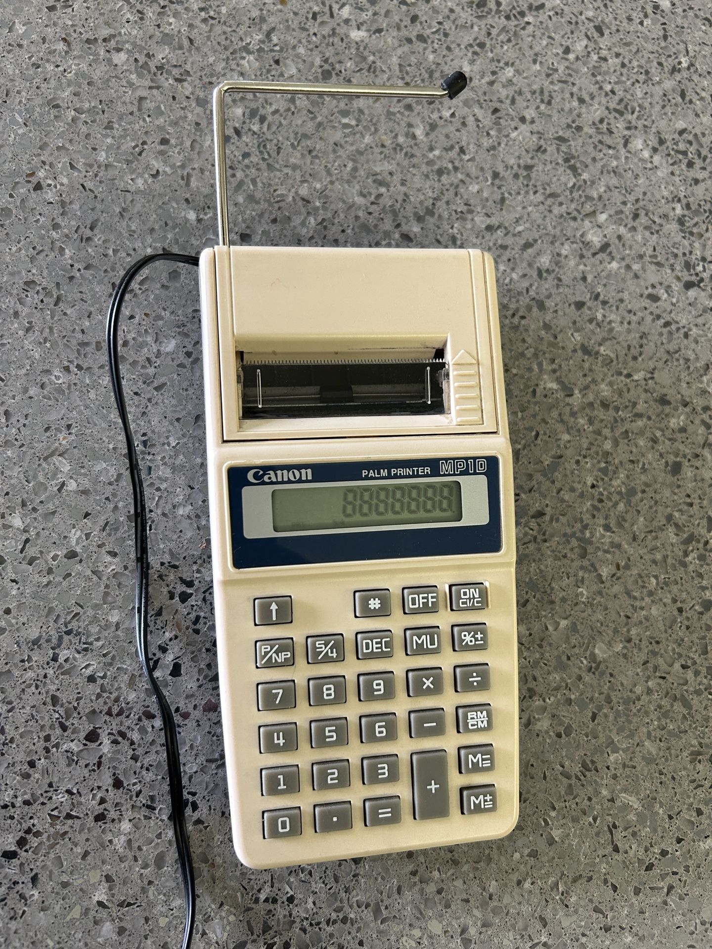 Vintage Canon Palm Printer MP1D Digit Printing Calculator Used in Good Working Condition